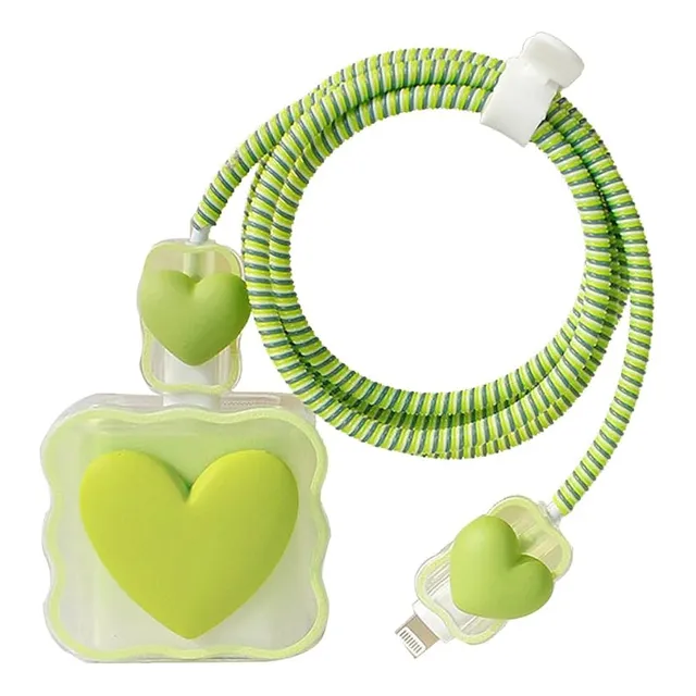 Protector Para Cargador Taco Y Cable Animado Completo 2 En 1