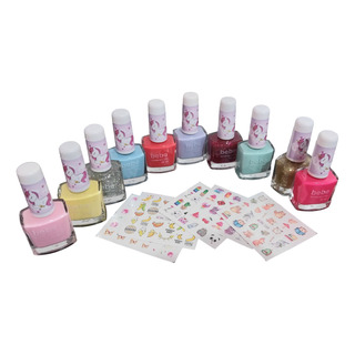 Kit Spa Uñas Nena X 75 Art Stickers , Brillos Y Esm Kit Spa Uñas Nena X 75 Art Stickers , Brillos Y Esm