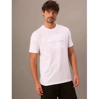 Camiseta Masculina Embossed Branca Calvin Klein Jeans
