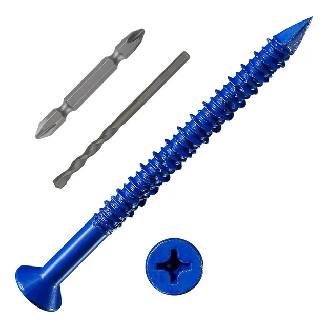Tornillo De Hormigón Anclaje Azul 3/16  X3-3/4
