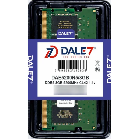 Memória Dale7 Ddr5 8gb 5200 Mhz Notebook  1.1v Kit 01