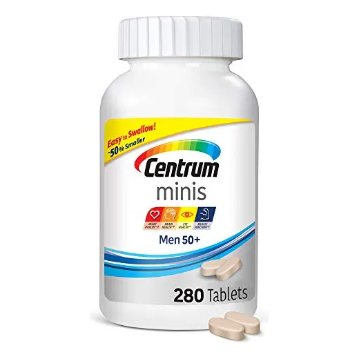 Suplemento Multivitamínico Centrum Minis Men 50+, 280 Compri