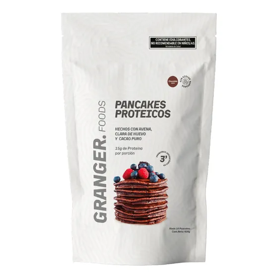 Pancakes Proteicos 400g Granger Avena Proteina De Huevo 15g