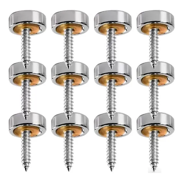 12un Inoxidable Tapa Tornillos Inoxidable Embellecedor