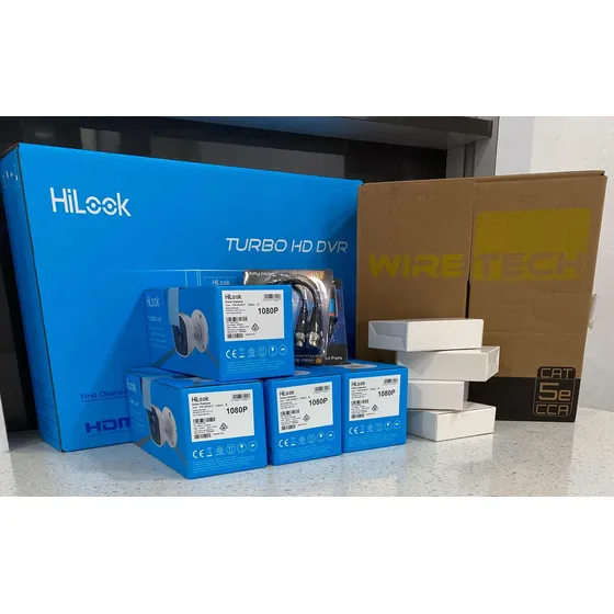 Kit Cámaras De Seguridad Hiklook 1080p Fullhd