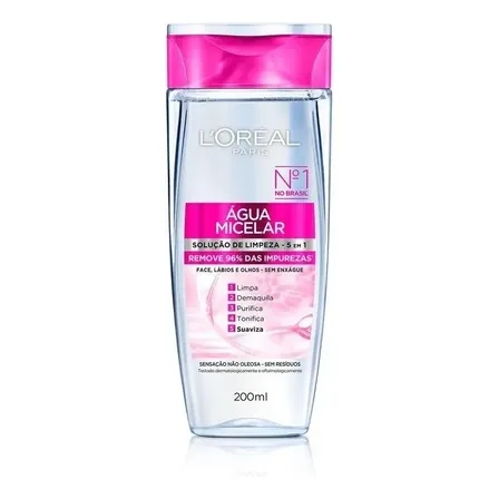 Água Micelar Solução De Limpeza 5 Em 1 L'oréal Paris Todos Os Tipos De Pele