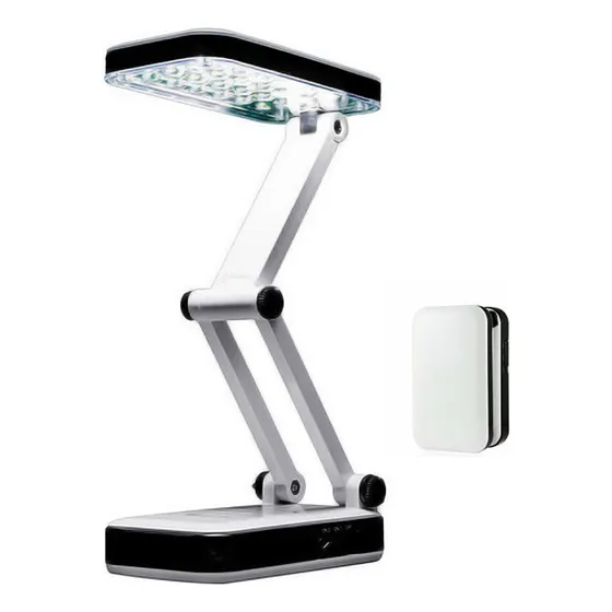 2 Luminria De Mesa Articulvel Abajur 24 Leds Recarregvel