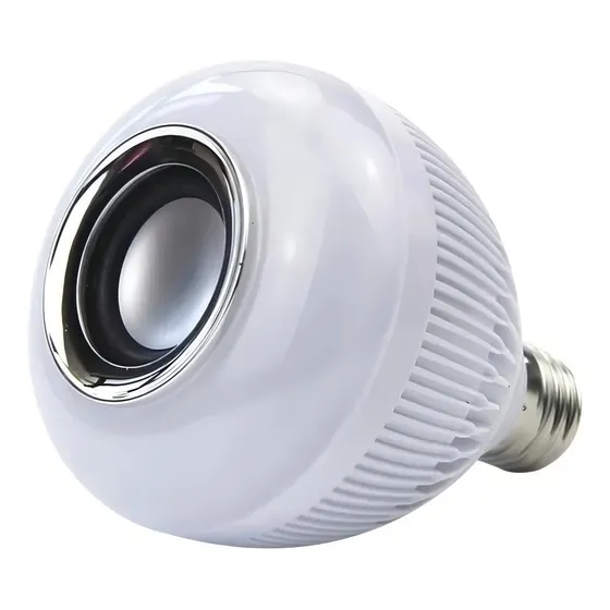 Lampada Luz Led Rgb Bluetooth Música Caixa Som Festa Musica Luz cores 127/220V