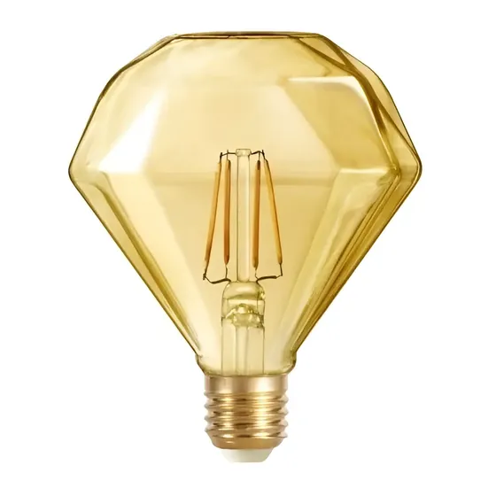 Ampolleta Vintage Filamento Led G95 Diamante Luz Calida Color De La Luz Blanco Cálido | Cuotas sin interés