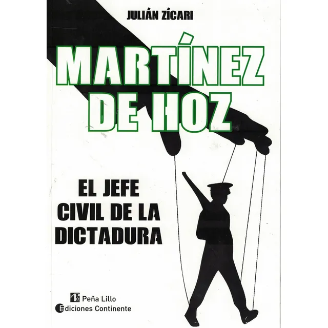 Martinez De Hoz El Jefe Civil De La Dictadura, De Zicari Julian. Editorial Continente, Tapa Blanda