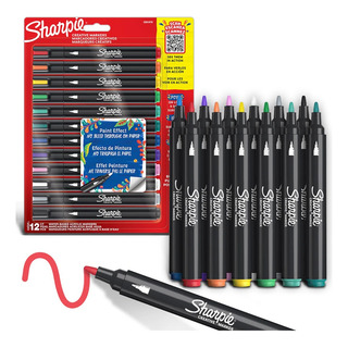12 Marcadores De Pintura Acrilica Punta Redonda Bala Sharpie 12 Marcadores De Pintura Acrilica Punta Redonda Bala Sharpie