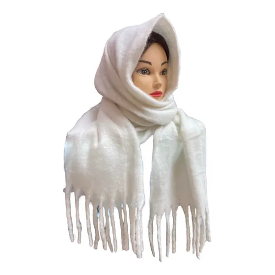 Echarpe Bufanda De Lana Otoño Invierno Maxi Bufanda Unicolor
