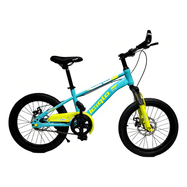 Alemine Bicicleta Infantil Deportiva Para Niños R18 Sport Freno De Disco Color Aqua Tamaño del cuadro 18