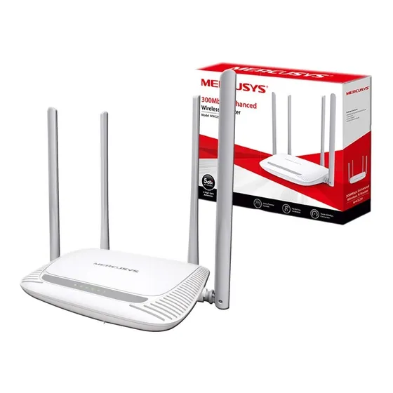 Router Inalambrico Mercusys Mw325r 300mbps 4 Antenas 1 Año G