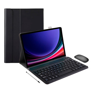 Kit Para Galaxy Tab S9 Fe+ Tela 12.4 Capa Teclado Port Mouse Kit Para Galaxy Tab S9 Fe+ Tela 12.4 Capa Teclado Port Mouse