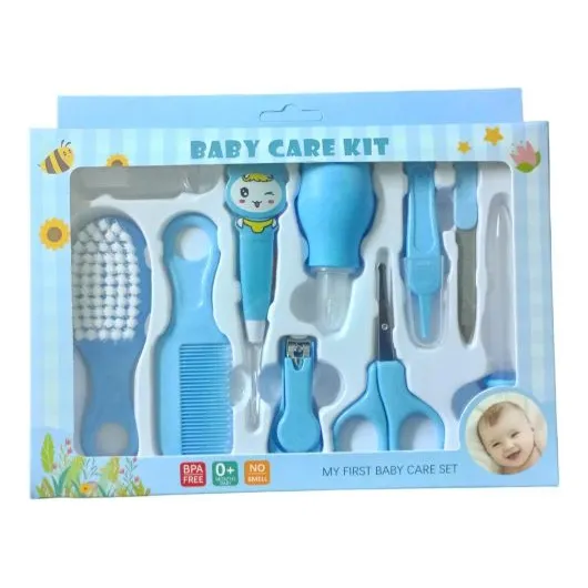 Kit De Higiene De Bebe Set De Cuidados Salud Aseo 10 Piezas