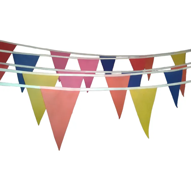  Banderines Grandes Decorativos Multicolores Por Paquetes