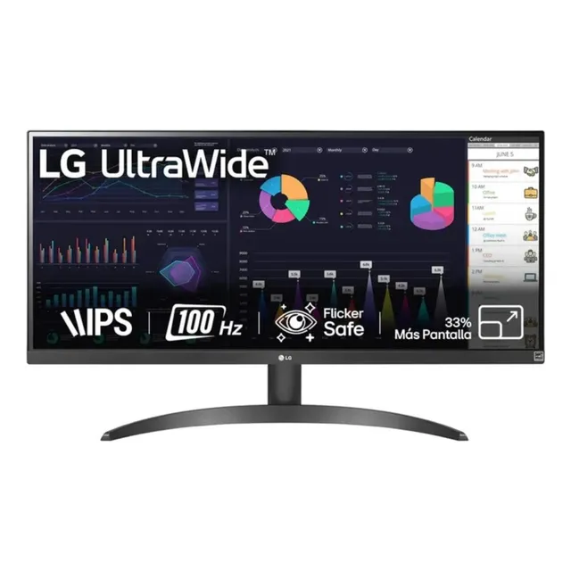 Monitor LG 29'' Pulgadas 29wq500 Fhd Negro