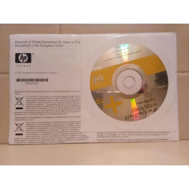 Cd Driver Hp Vs15/vs17/vs19 Lcd Para Monitores