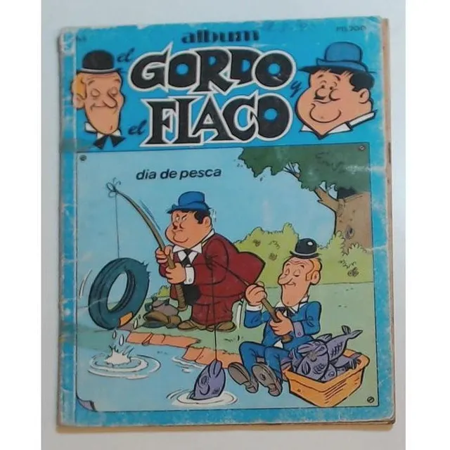 Revista Album El Gordo Y El Flaco 6 - Dia De Pesca