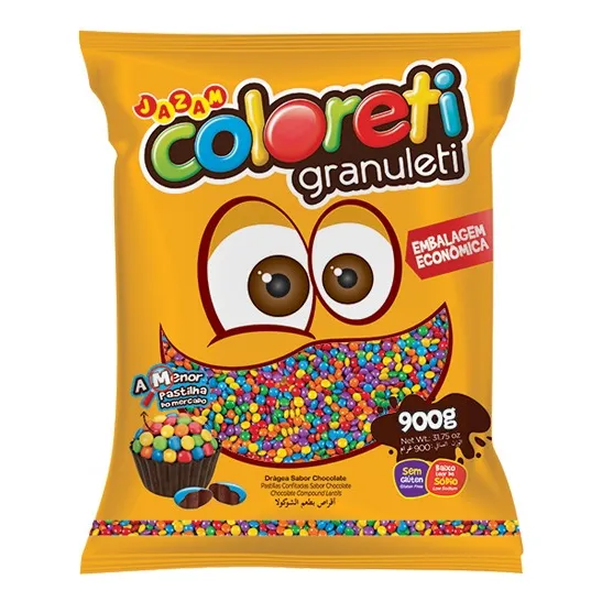  Mini Pastillas De Chocolate Jazzam 6mm Colorido 900g Dandy