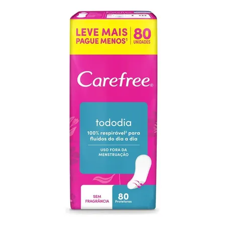 Protetores diários Carefree Tododia Protetor diario Regular 80 u