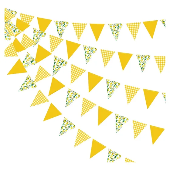 Decoracion Fiesta Limon 44ie Color Amarillo Cuadro Floral