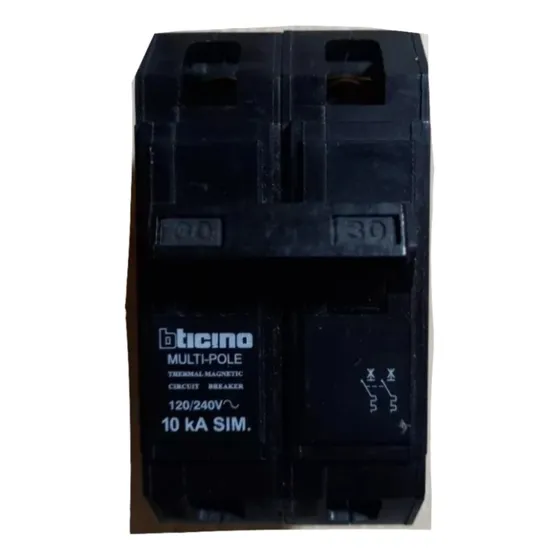 Bticino Interruptor Bipolar 2 Polos X 30 Amperios - Nuevo