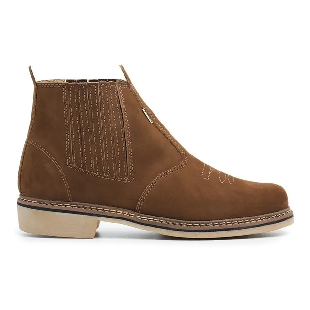 Bota Botina Tradicional Couro Bovino Palmilha De Couro Bota Botina Tradicional Couro Bovino Palmilha De Couro