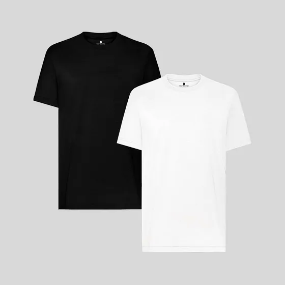 Pack X2 Camisetas Básicas Hombre Tito Venettio Tela Peruana