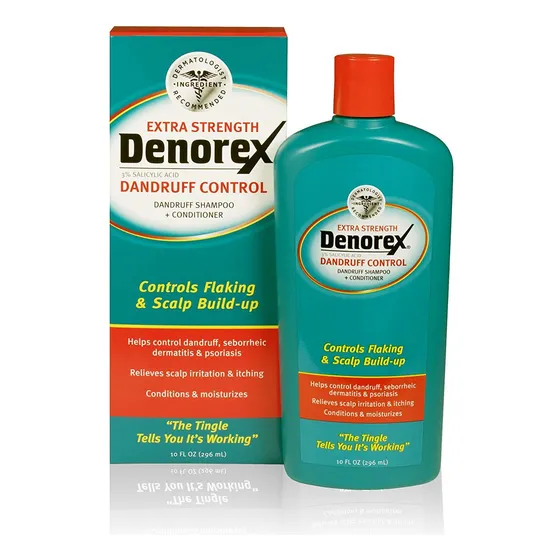 Denorex Champú Caspa Extra Fuerte + Acondicionador 10 Oz D.