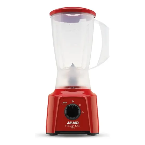 Liquidificador Arno Power Mix Lq11 1,25l 500w Verm Cor Vermelho