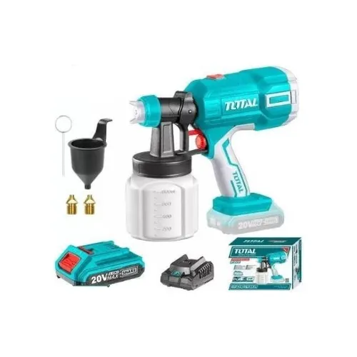 Pistola De Pintura 20v Bat+ Cargador Total Tsgli20406 Color Turquesa