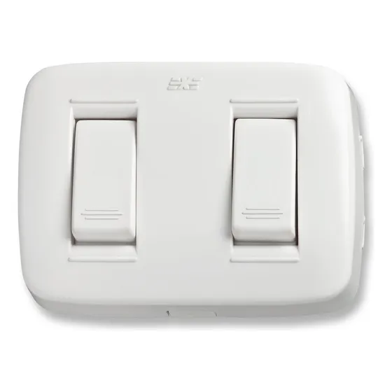 Interruptor Doble Sobreponer Due Ave
