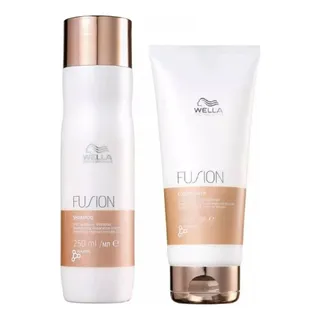 Kit Wella Fusion Shampoo 250ml E Condicionador 200ml Kit Wella Fusion Shampoo 250ml E Condicionador 200ml