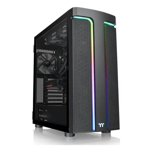 Gabinete Tt H590 Tg Argb Black Win Spcc Tg Ls 120mm Cor Preto