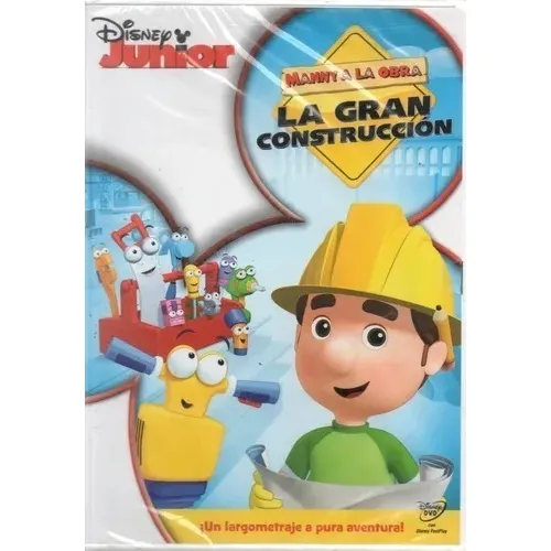 Manny A La Obra La Gran Construcción  Disney Jr Dvd  Nuevo