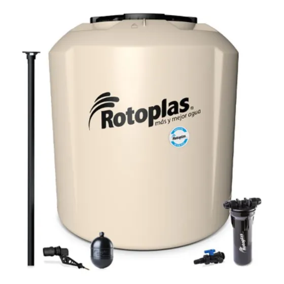 Tinaco Plus Rotoplas 450lt Con Filtro Y Accesorios 500470