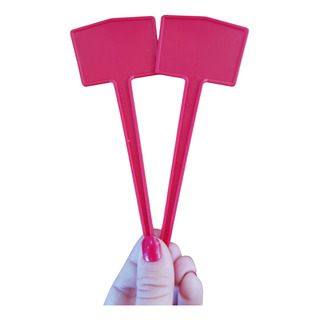 Plaquinha De Identificação De Plantas E-16 Vermelho 50 Unid. Plaquinha De Identificação De Plantas E-16 Vermelho 50 Unid.