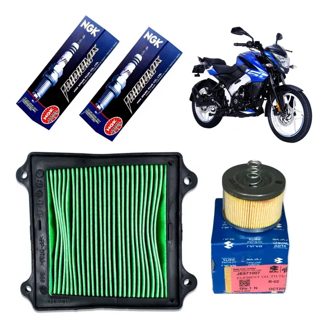 Kit Servicio Afinación Pulsar Ns160 Bujia Ngk Iridium