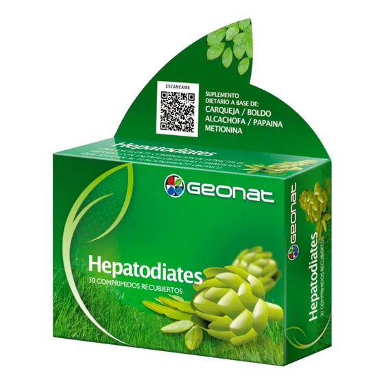Geonat Hepatodiates 30comp Digestivo Funcionamiento Orgánico