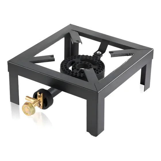 Cocina A Gas Estufa Semi Industrial De Mesa 1 Hornilla Negro | Cuotas sin interés