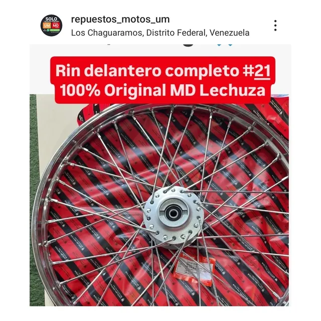 Rin 21 Rayos Delantero Original Haojin Md Lechuza Trepador