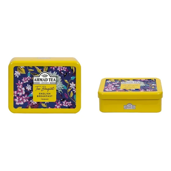 English Breakfasttea Bouquet 10s Ahmad Tea Caja Metal