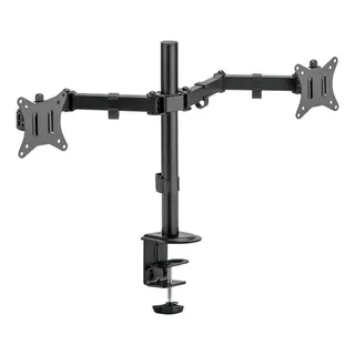 Suporte Para 2 Monitores De 17 A 32 Vertical Ou Horizontal Cor Preto Suporte Para 2 Monitores De 17 A 32 Vertical Ou Horizontal Cor Preto