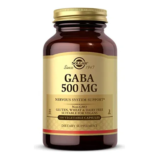 Suplemento Solgar Gaba 500 Mg 100 Cápsulas Vegetales