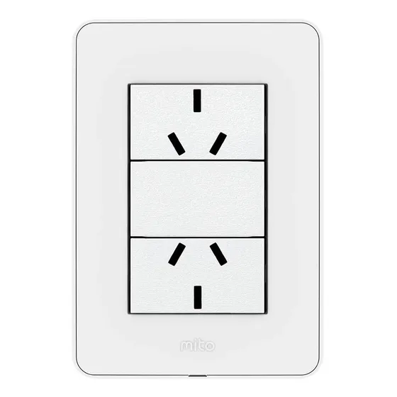 Llave De Luz Armada Mito Jeluz Toma Doble Pack X10 Piezas