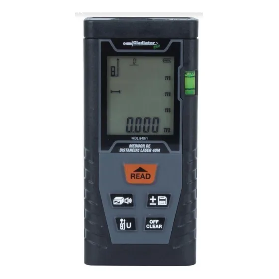 Medidor De Distancia Laser Gladiator 40 Metros Profesional