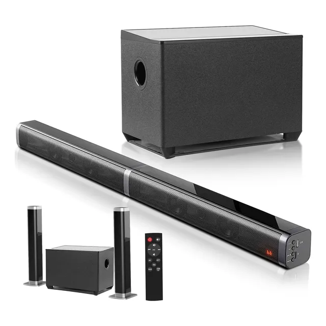 Home Theater 100w Barra De Sonido Y Subwoofer Con Bluetooth