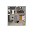 1 dormitorio  |  1 baño